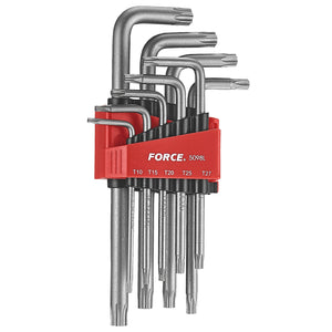 JUEGO DE LLAVES TORX LARGAS T10-T50 9 PIEZAS